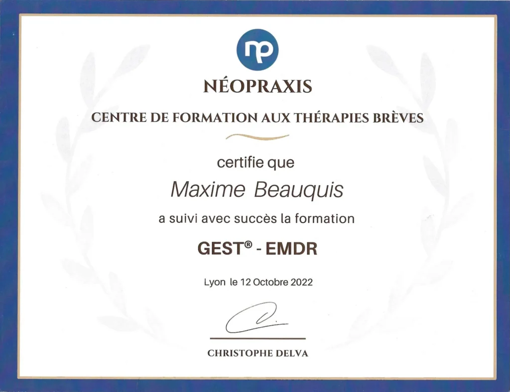 certificat emdr